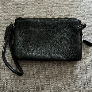 Coach leather wristlet